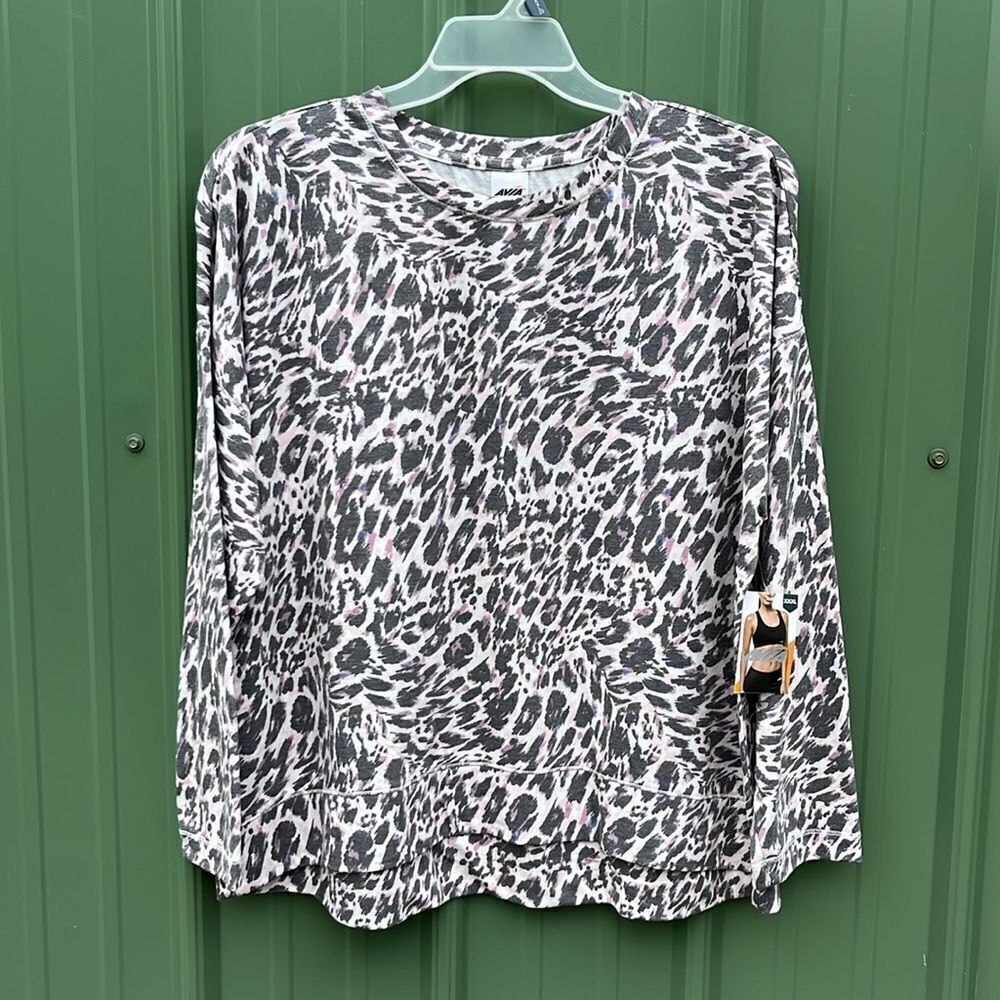 Women’s Drop Shoulder Long Sleeve Soft French Terry Cloth Shirt Size XXXL (22)